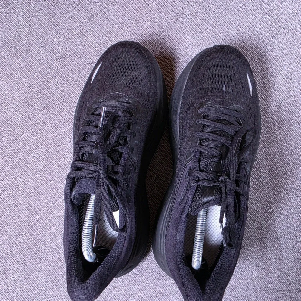 Hoka Bondi 8 Wide Mens 9.5 2E Black Running Shoes 1162013 BBLC F27224J